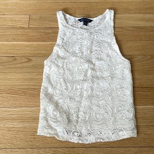 American Eagle Crop Top Lace Racerback Size Small